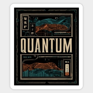 QUANTUM – Abstract Time & Identity Concept Poster Sticker